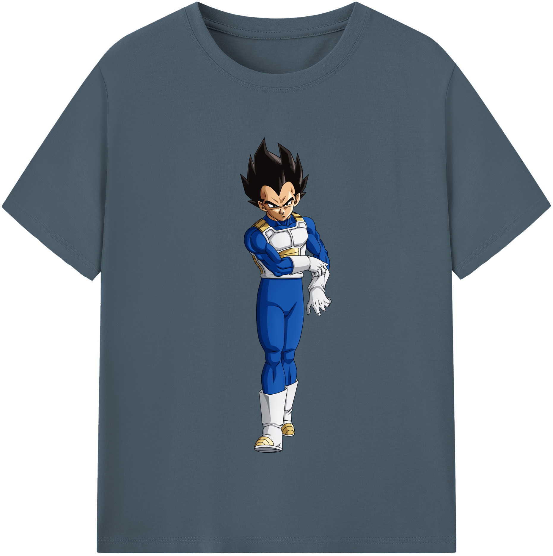 （画像用） ドラゴンボール ベジータ四世（Bejīta Yonsei）DRAGON BALL Vegeta IV 綿100％半袖Tシャツ（フロントプリント）